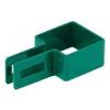 Концевой хомут 60х40 оцинкованный / зелёный